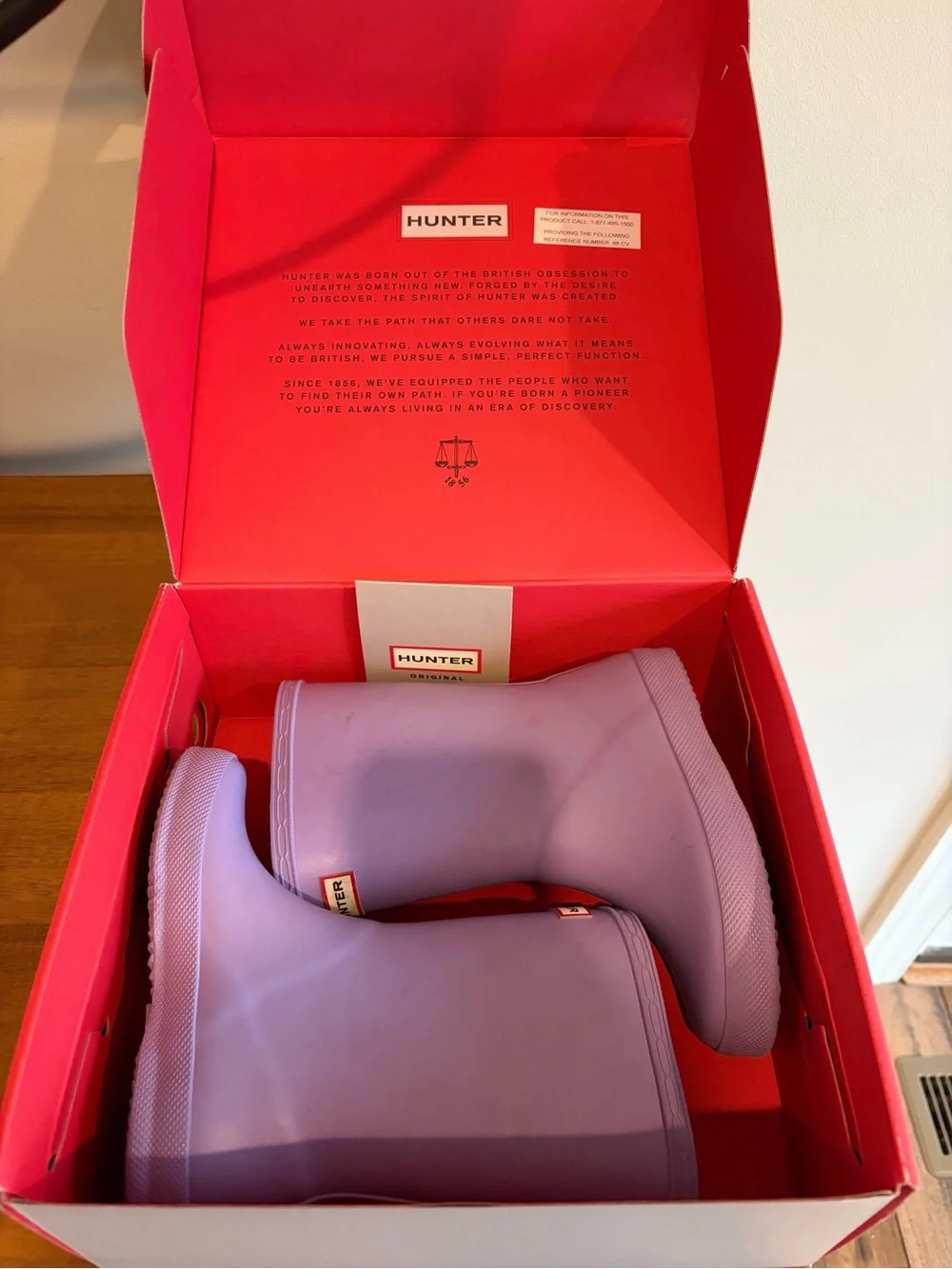 Hunter Kids Lavender Purple Rain Boots